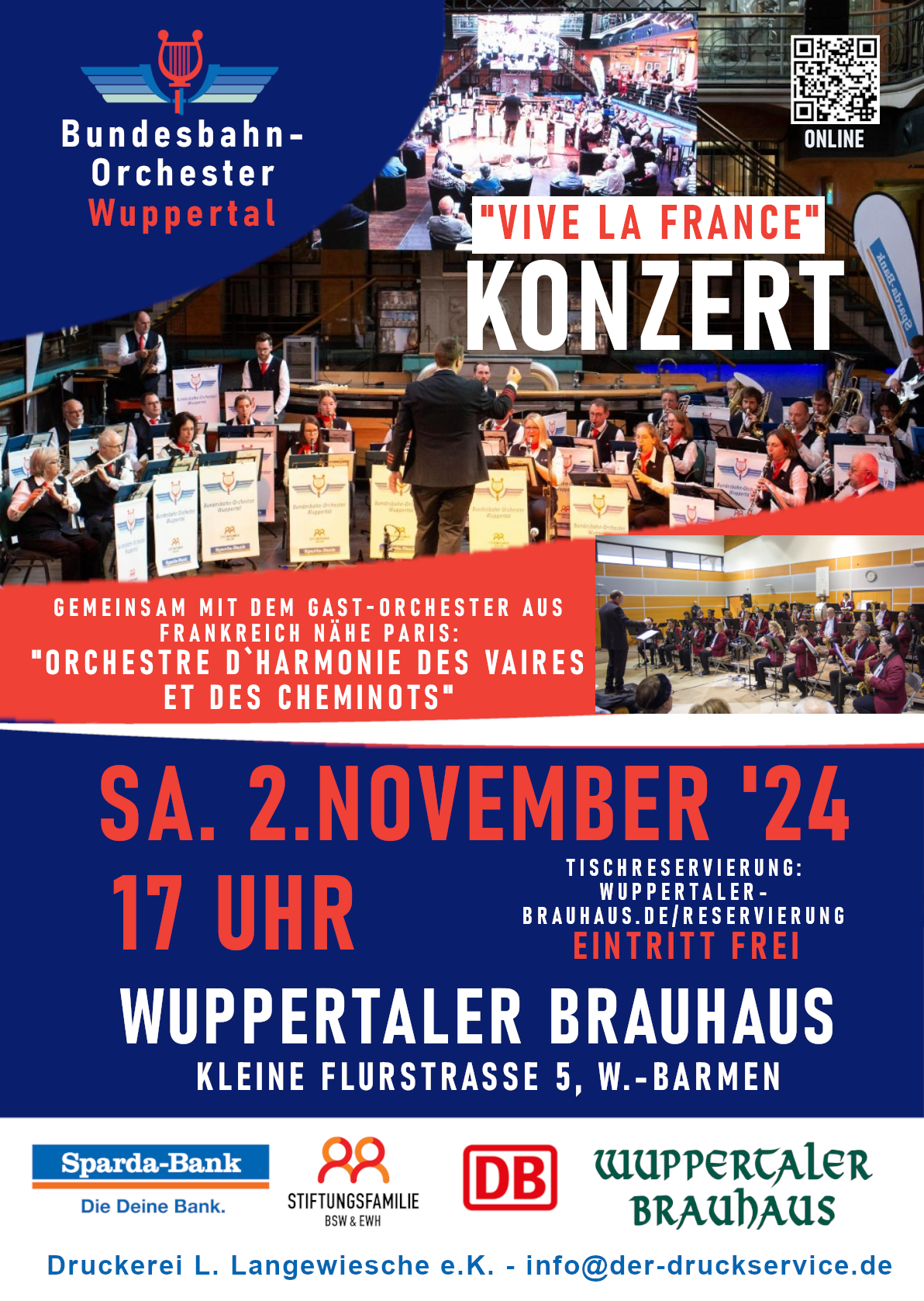 Plakat Frankreichkonzert